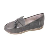 Générique Chaussures Mode Et Sport pour Femme Chaussure Orthopédique Femme Chaussures Femmes À La Grande Semelle Plate Lefu Petites en Cuir Basket sans Lacet Baskets