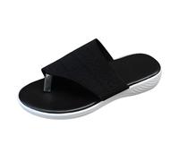 Générique Chaussures Orthopédiques Homme Été À Talon Compensé Sandale Chaussure Tongs With Arch Support Open Toe Semelle Compensée Antidérapantes Sandales Plates Respirant Élastiques Chaussures