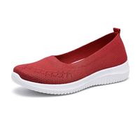 Générique Chaussures Orthopédiques pour Femme Baskets De Marche sans Laçage Antidérapantes Sneaker Maille Respirante Loisirs Semelle Souple Confortables Basquette Sportives Ete Running en Plein