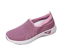 Générique Chaussures Pieds Larges de Sécurité Femme Chaussures de Marche pour Femmes,Larges,Respirantes,Confortables,Antidérapantes,pour L'Entraînement Et Basket Femme (Purple,37)
