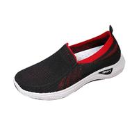 Générique Chaussures Pieds Larges de Sécurité Femme Chaussures de Marche pour Femmes,Larges,Respirantes,Confortables,Antidérapantes,pour L'Entraînement Et Basket Femme (Black,40)