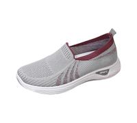 Générique Chaussures Pieds Larges de Sécurité Femme Chaussures de Marche pour Femmes,Larges,Respirantes,Confortables,Antidérapantes,pour L'Entraînement Et Basket Femme (Grey,36)