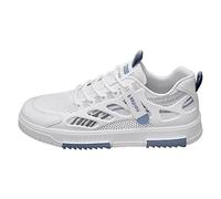 Générique Chaussures pour Hommes 2023 été Nouvelles Chaussures Blanches pour Hommes modèles léger Fond Souple Sport de Planche décontractées (Blue, 42)