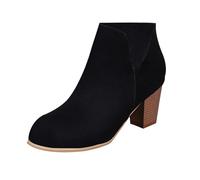 Générique Chaussures RandonnéE Coupe-Vent Moyen Talon Vintage RéSistantes Boots EléGante Confortable Bottillons AntidéRapante Doublure Chaude Hauteur Cheville Bottes Hiver Bout Pointu Voyages Bottine