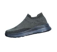 Générique Chaussures Slip on Plates Basses en Maille Homme - Respirante - Confortables - Couleur Unie - Légères - Semelle Souple - Chaussure De Sport - Course À Pied - Chaussures De Jogging Vert 44