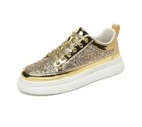 Générique Chaussures Sport pour Homme à Paillettes Comfortable Chaussures de Course en Plein Air Basse Plateforme Baskets de Randonnée Tendance Décontractées Sneaker Légères