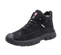 Générique Chaussures Tactiques Homme Bottines Cuir Chaussure Respirant Botas De Travail Bottes Combat en Boots Latérale Doublure Thermique Tactique Militaire Sécurité Hommes Embout Acier