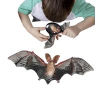 Générique Chauve-Souris réaliste - 11cm modèle | matériau Caoutchouc Dur Figurine Animale réaliste déco Halloween & Cours biologie Jouet Wildlife Durable pour & collectionneurs décoration effrayante