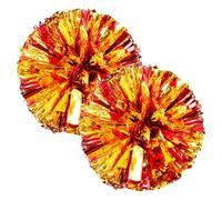 Générique Cheerleader Pompons, 2pcs Girl Shiny Pom | Squad de Cheerleading Spirited Accessoires de Costumes pour la fête, la Danse, Les Sports pour Les Filles