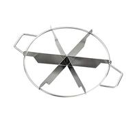 Générique Cheese Cake Cutter - 20 Cm Stainless Steel Round Pastry Pizza Cutting Press Tool, Non Stick Even Portion Divider | Professional Bakery Equipment With Side Handles For Precise Slicing