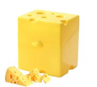 Générique Cheese Container - Cute Kitchen Accessories With Lid | Large Capacity Cheese Box Storage Box, Refrigerator Odor Eliminator, Airtight Food Storage Containers, Cheeses Design For Fruit