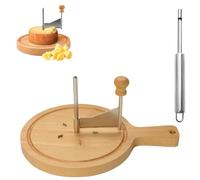 Générique Cheese Curler Wheel with Lid & Handle, Stainless Steel Flower Maker Slicer, For Cheese Wheel Or Chocolate Chocolate (Standard Model, No Cover)