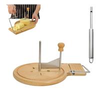 Générique Cheese Curler Wheel with Lid & Handle, Stainless Steel Flower Maker Slicer, For Cheese Wheel Or Chocolate Chocolate (Upgraded Model, No Cover)