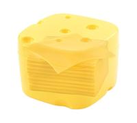 Générique Cheese Storage Container for Fridge, Airtight Sliced Cheese Keeper Box with Lid, Stackable Food Storage Organizer for Cold Cuts, Yellow Dishwasher Safe