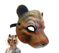 Générique Cheetah Face Cover - Animal Character Realistic Cat maskes | masktherians maskes Furry foxs For Women Men Adults Christmas Holiday Family Performance Halloween Friends