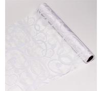 Générique Chemin DE Table Coeurs Blancs 30 CM X 5 M