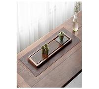 Générique Chemin de Table en Cuir, imperméable et résistant à la décoloration, résistant aux Taches, Facile à Nettoyer, Un Bon Compagnon for Boire du thé(100x50cm/39.4x19.7in)