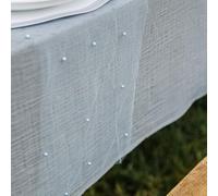 Générique - Chemin DE Table Organza Perles 28CMX5M Bleu
