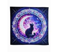 Générique Chemin de Table pour Cartes de Tarot, Nappe en Tissu Doux, d'Astrologie Spirituelle, 1 Unité de 49 x 49 cm, pour Cartes de Divination (Violet)