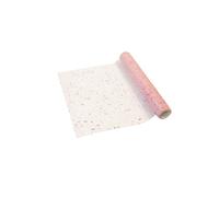Generique Chemin de table tulle pailleté rose 28 cm x 5 m