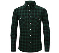 Générique Chemise A Carreaux Homme Traditionnels Tenue Bavaroise Chemise Homme Flanelle D'Oktoberfest Style Authentique pour Lederhosen, FêTes De La BièRe Et RéUnions Festives
