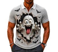 Générique Chemise à Demi-Zip pour Homme Haut Classique et décontracté à thème Festif Coupe Confortable idéale pour Vos Moments Quotidiens et Sorties Entre