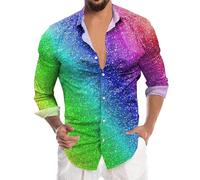 Générique Chemise A Paillettes Homme, sur Chemise Homme Chemise Rockabilly Homme Chemise Psychedelique Homme Vetement Homme Annee 80 Annee 60 70 Chemise Homme Motif Original Chemise Jaune