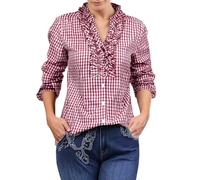 Générique Chemise Dirndl pour Femme Oktoberfest Costume Traditionnel Bavarois Chemise Victorienne Femme Dirndl Top Habit Oktoberfest Déguisement Carnaval Venise a Fleur Hippie Dentel Blanc