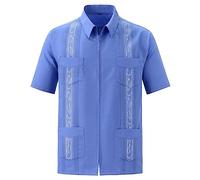 Générique Chemise Homme été - Chemise d'affaires Stretch Manches Longues Slim Fit Chemise d'été Leger Chemise Fleurie Homme élégante Vintage Velours Côtelé Costume de Printemps