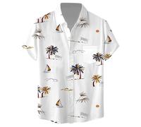 Générique Chemise Homme Manches Courtes Classique Décontractée Boutonnée pour Business et Tenue Extérieure d'Été avec Confort Fit Look pour Hommes(White #2, S)