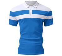 Générique Chemise Homme Manches Courtes Imprimé Tendance Style Moderne Et Décontracté pour Un Usage Quotidien Facile Chemise Casual Homme Élégante(Sky Blue, M)