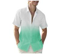 Générique Chemise Homme Mariage Manches Courtes boutonnée à Motif imprimé décontracté Chemisette Habillée sans Repassage Poche pour Le Safari, Les Voyages, Le Golf Hommes Funky Hawaïenne Chemises