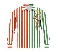 Générique Chemise Homme Paillette, Chemise Annee 70 Homme, Chemise Décontractée À Manches Longues, Imprimé Clown, Style Carnaval Hauts Top Danse Club Bal Soirée