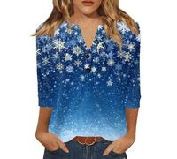 Générique Chemise Moche De Noel Femme Col V Chic Et Elegant Tshirt Noel Femme Moche Pull Manches Longues Grande Taille Tshirt