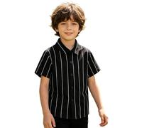 Générique Chemise pour Enfants,T-Shirt D'éTé à Manches Courtes pour GarçOn Haut DéContracté pour éTudiant LéGer Respirant Et Confortable pour Tous Les Jours