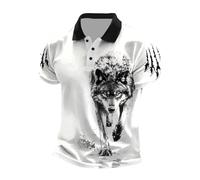 Générique Chemise pour Homme à Manches Courtes avec Imprimé et Boutonnage Devant pour Un Style Décontracté Élégant (White, XXXL)