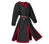 Générique Chemise pour Homme Chemise d'halloween pour Homme Style Cour Pull Moyen Âge Renaissance Col Montant sous-Chemise Chemises De Costume De Scène