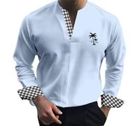 Générique Chemise Travail Homme - Cardigan Un Tiers Pour Homme Chemise à Manches Longues Coupe CintréE Chemise DéContractéE Pour La Maison Cocotier T-Shirts De Blancs Pour Hommes
