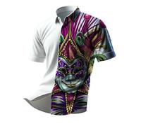 Générique Chemise Violette Homme Carnaval Costume De Flanelle Col Mao Hauts À Paillettes, Déguisement Rétro Années 70 Et 80, Haut Danse Boutonné, Chemises Rose Vif-1 M
