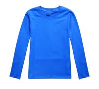 Générique Chemises Boutonnées Surdimensionnées pour Filles en Coton Sleeve T Shirt with Underwear Top Pulls Molletonnés pour Filles Pull Capuche Grande Taille (Dark Blue, 10-11 Years)