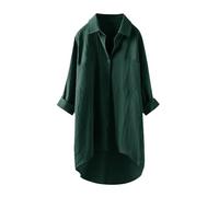 Générique Chemisier Femme T Shirt Chemise Lin Femme Femmes T Shirts Coton Lin Chemise Haut en Simili Infroissable, Pratique pour, Reste Impeccable sans Repassage, De Temps Chemises Chemises en