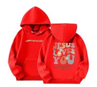 Générique Chemisiers Et Blouses Fille à Manches Longues pour Filles, Joli Sweat-Shirt surdimensionné avec Poche en Polaire Débardeurs Tunique Fluide Grande Taille(Rouge,9-10 Years)