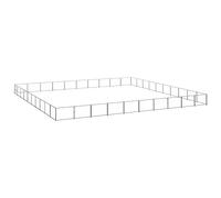 Générique Chenil Argenté 100 m² Acier,Articles pour Animaux,Articles pour Animaux de Compagnie,Accessoires pour Chiens,Niches & enclos pour Chiens,Argent,86.7KG,3082198