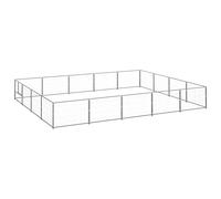Générique Chenil Argenté 20 m² Acier,Articles pour Animaux,Articles pour Animaux de Compagnie,Accessoires pour Chiens,Niches & enclos pour Chiens,Argent,38.6KG,3082151