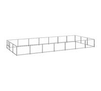 Générique Chenil Argenté 21 m² Acier,Articles pour Animaux,Articles pour Animaux de Compagnie,Accessoires pour Chiens,Niches & enclos pour Chiens,Argent,43.7KG,3082139
