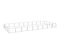 Générique Chenil Argenté 36 m² Acier,Niches & enclos pour Chiens,55.8KG-3082155