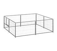 Générique Chenil Argenté 4 m² Acier,Articles pour Animaux,Articles pour Animaux de Compagnie,Accessoires pour Chiens,Niches & enclos pour Chiens,Argent,17.9KG,3082118