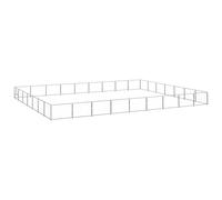 Générique Chenil Argenté 63 m² Acier,Articles pour Animaux,Articles pour Animaux de Compagnie,Accessoires pour Chiens,Niches & enclos pour Chiens,Argent,69.5KG,3082185