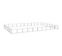 Générique Chenil Argenté 70 m² Acier,Niches & enclos pour Chiens,73KG-3082186