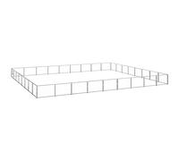 Générique Chenil Argenté 72 m² Acier,Articles pour Animaux,Articles pour Animaux de Compagnie,Accessoires pour Chiens,Niches & enclos pour Chiens,Argent,73KG,3082191